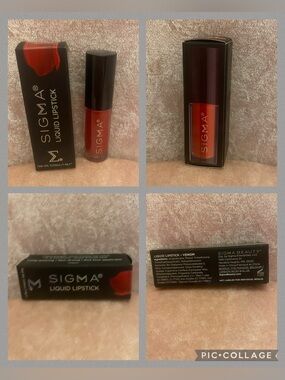 Travel size Sigma liquid lipstick 💄 in the color Venom (red)